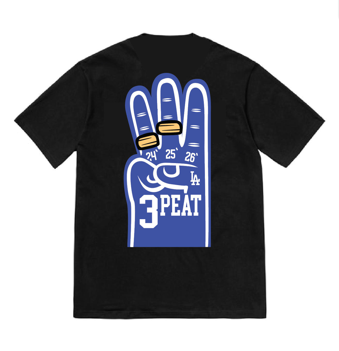 3PEAT - T SHIRT BLACK