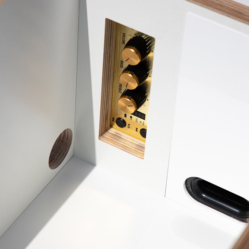 D.J. Speaker Shelf and Stand (White)
