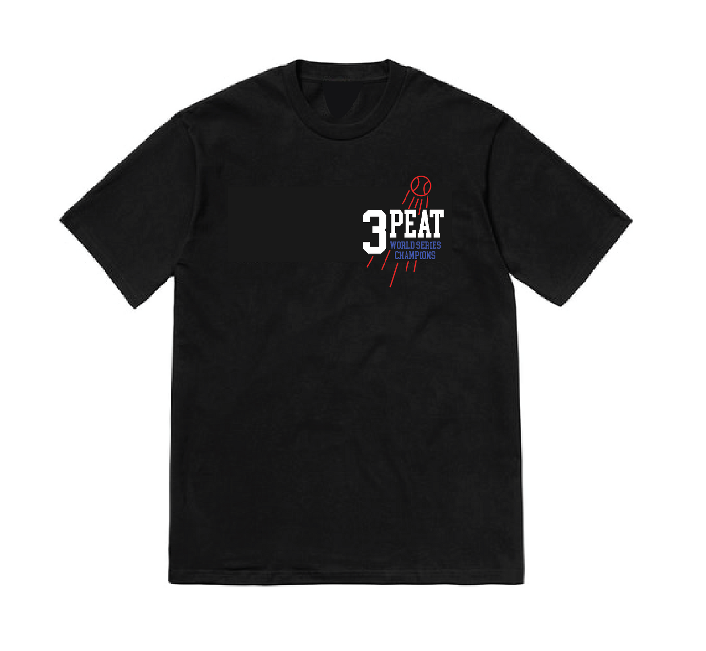 3PEAT - T SHIRT BLACK